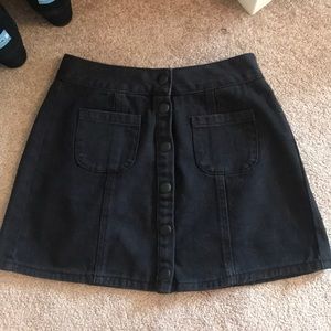 Brandy Melville black denim skirt